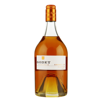 GODET Cognac VS 'Great Classics'0,70 ltr Giftpack + 2 glazen