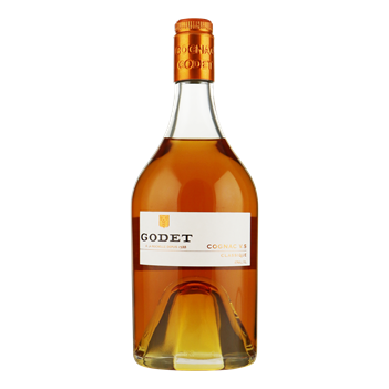 GODET Cognac VS 'Great Classics'0,70 ltr Giftpack + 2 glazen