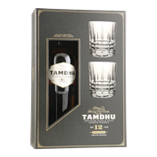 TAMDHU 12 YO giftpack met 2 glazen 0,70 ltr