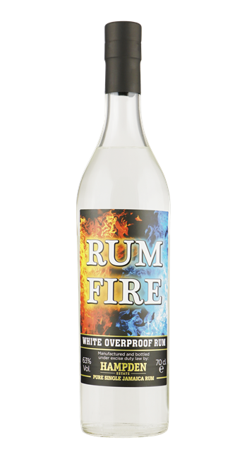 RUM FIRE Hampden Estate White Rum 63% 0,70 ltr