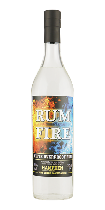 RUM FIRE Hampden Estate White Rum 63% 0,70 ltr