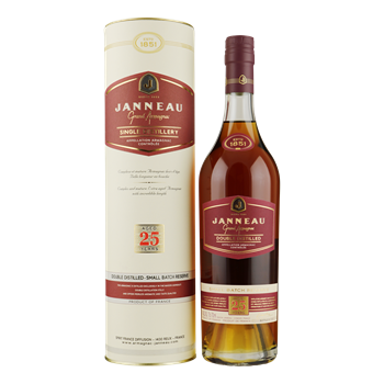 JANNEAU Armagnac 25YO Single Distillery 0,70 gifttube