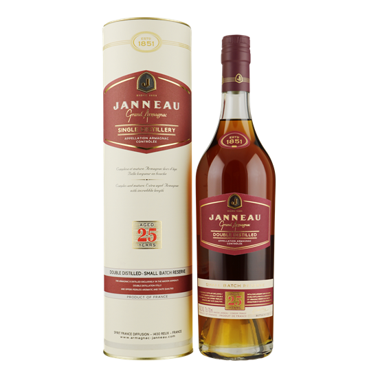 JANNEAU Armagnac 25YO Single Distillery 0,70 gifttube