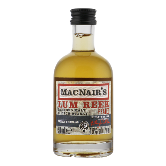 MACNAIR'S 12YO Blended Peated Malt miniatuur 5cl