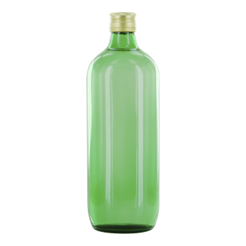 JONGE JENEVER zonder etiket 1,0 ltr. groene fles