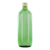 JONGE JENEVER zonder etiket 1,0 ltr. groene fles