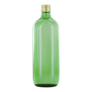 JONGE JENEVER zonder etiket 1,0 ltr. groene fles