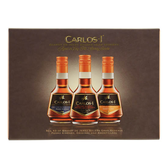 CARLOS I Miniset 3x5cl Regular/Amontillado/Pedro Ximenez