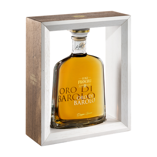 FRANCOLI Grappa Oro di Barolo Riserva 0,70 ltr - in frame