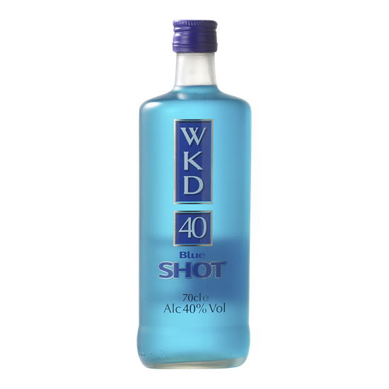 WKD SHOT 40% BLUE  Fles 0,70 ltr.