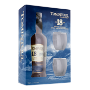 TOMINTOUL 18YO GV + 2 glazen 0,70 ltr.