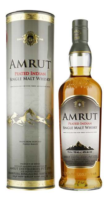 AMRUT Peated Indian Single Malt Whisky 46% 0,70 ltr.