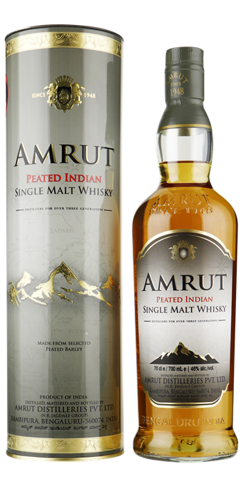 AMRUT Peated Indian Single Malt Whisky 46% 0,70 ltr.