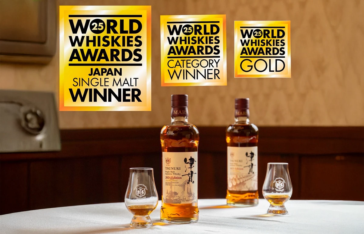 Mars Single Malt Tsunuki 2024 Edition uitgeroepen tot beste Japanse Single Malt bij de World Whisky Awards 2025