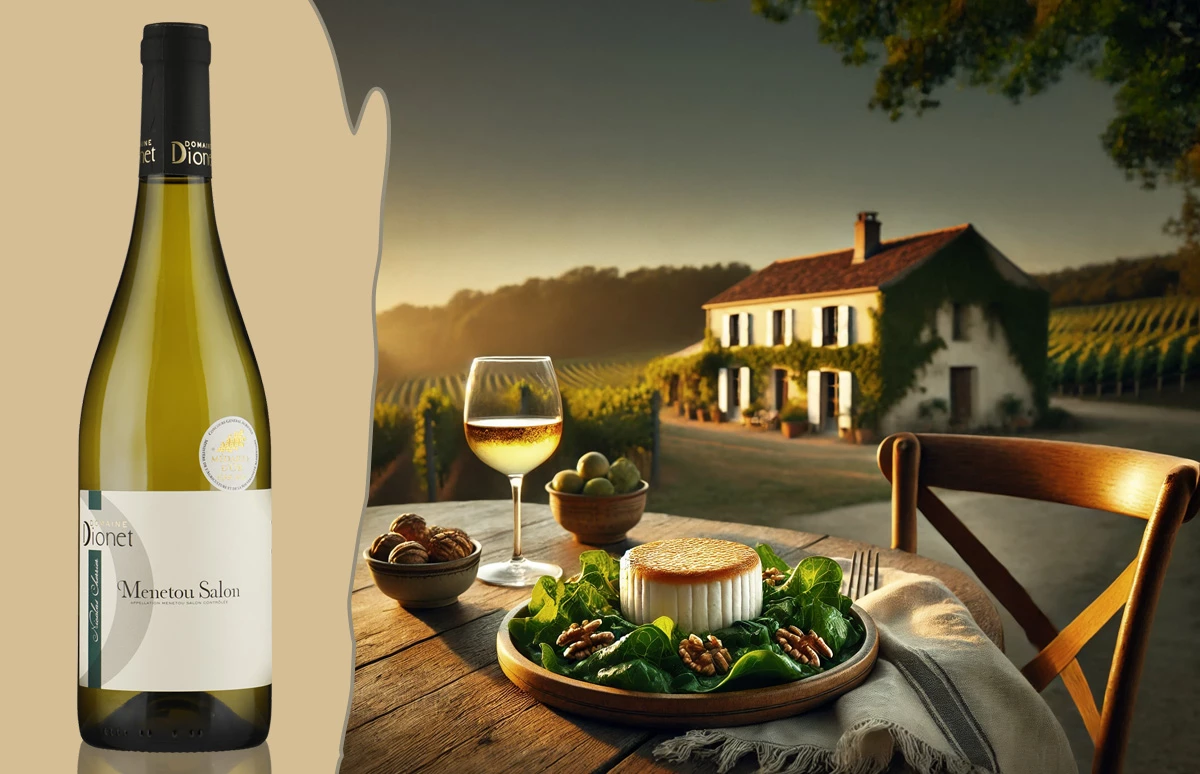 Wijn en Spijs - Loire - Domaine Dionet Menetou Salon met Crottin de Chavignol