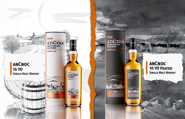 anCnoc breidt kernassortiment uit met 10 YO Peated en 16 YO Single Malt