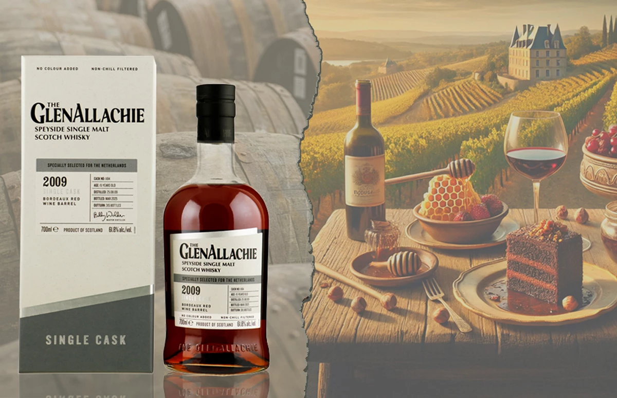 GlenAllachie 15 YO Single Cask Bordeaux Red Wine