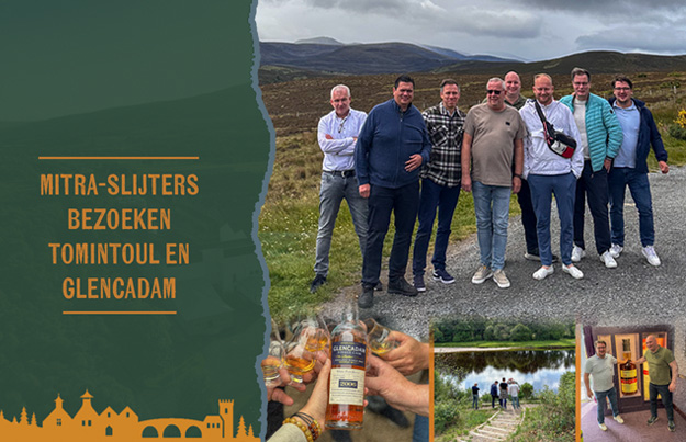 Mitra-slijters bezoeken Tomintoul en Glencadam