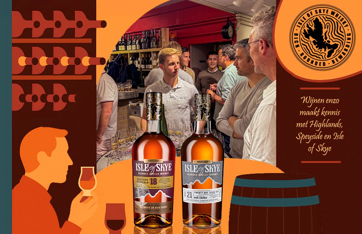 Hapjes en humor op whiskyproeverij bij Wijnen enzo in Hooglanderveen