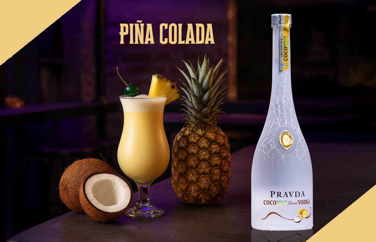 Piña Colada  Pravda Cocopine Vodka