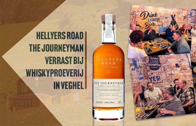Hellyers Road The Journeyman verrast bij whiskyproeverij in Veghel