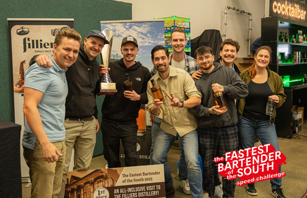 Boaz de Korte van Seaside Shakers Fastest Bartender of the South 2025