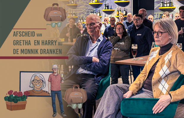 Afscheid van Gretha Kamies en Harrie Elferink bij De Monnik Dranken