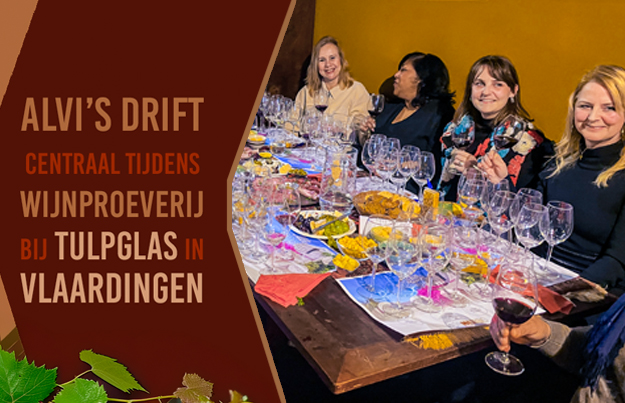 Alvi’s Drift centraal tijdens wijnproeverij bij Tulpglas in Vlaardingen
