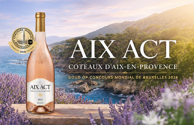 AIX ACT Rosé wint gouden medaille op Concours Mondial de Bruxelles 2026