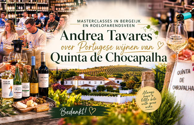 Andrea Tavares over Portugese wijnen van Quinta de Chocapalha