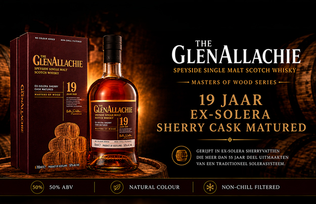 Exclusieve GlenAllachie 19 YO toont kracht van 55 jaar oude sherryvaten