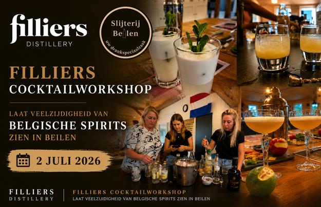 Filliers cocktailworkshop laat veelzijdigheid van Belgische spirits zien in Beilen