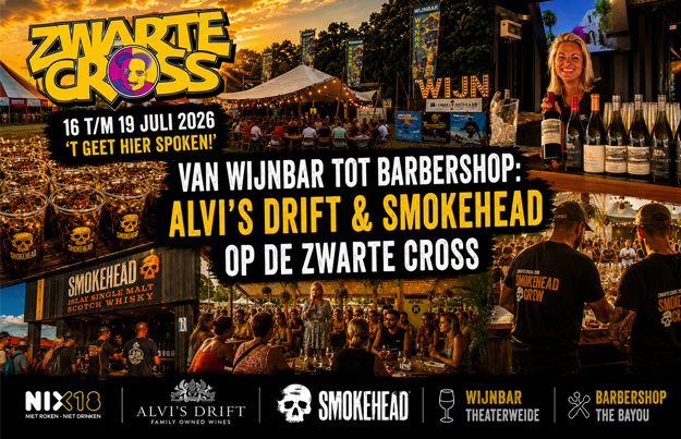 Van wijnbar tot barbershop: Alvi's Drift en Smokehead op de Zwarte Cross