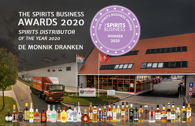 De Monnik Dranken wint Spirits Distributor of the Year 2020 Award