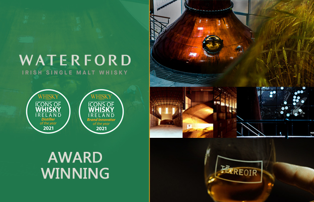 Waterford Whisky wint 2 grote awards op Icons of Whisky Ireland 2021