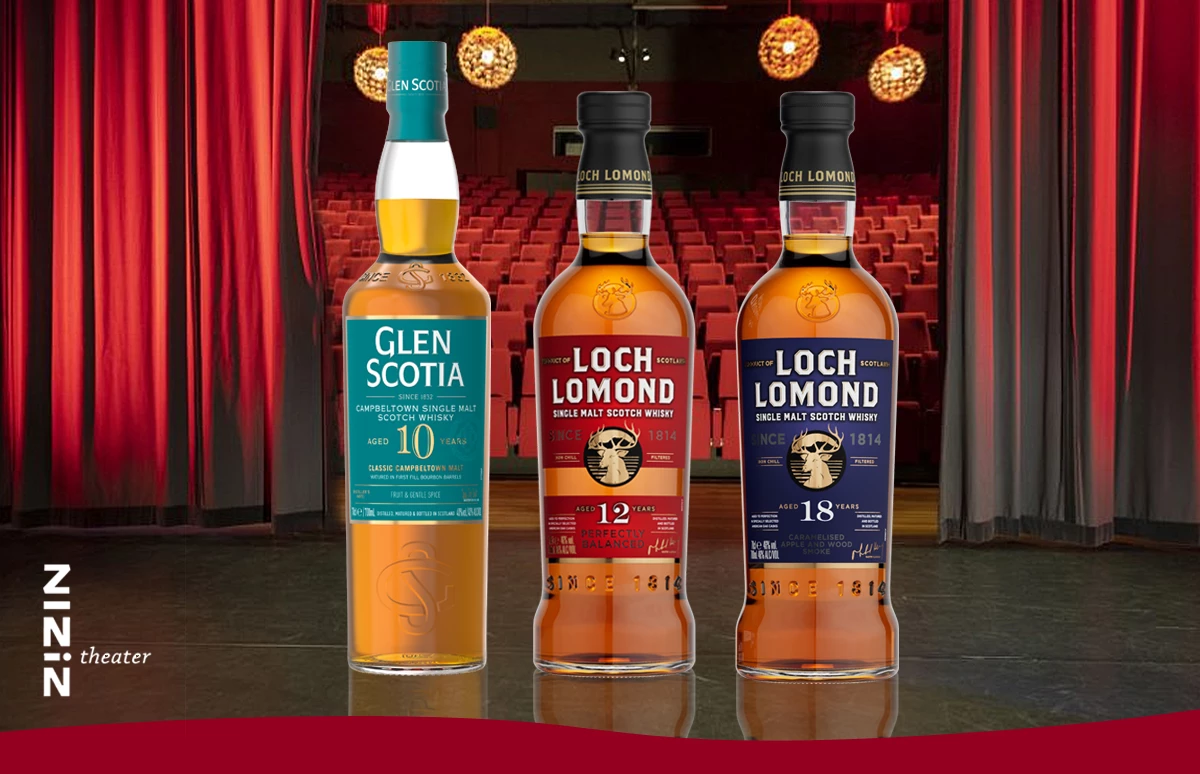 ZINiN Theater Nijverdal met whisky's van Loch Lomond en Glen Scotia 