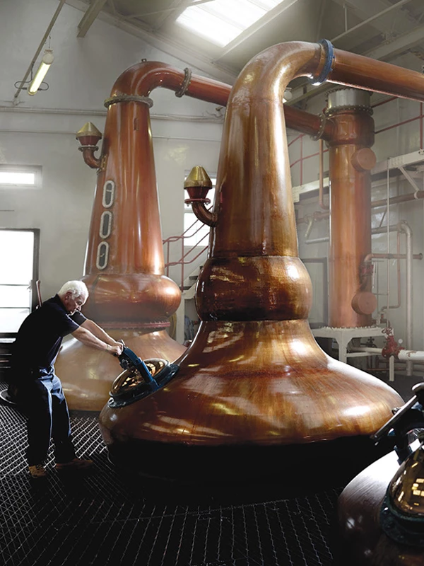 Glengoyne heeft één wash still en twee spirit stills