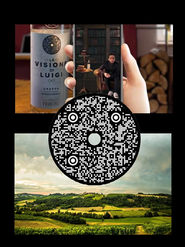 La Visione di Luigi blanco QR-code