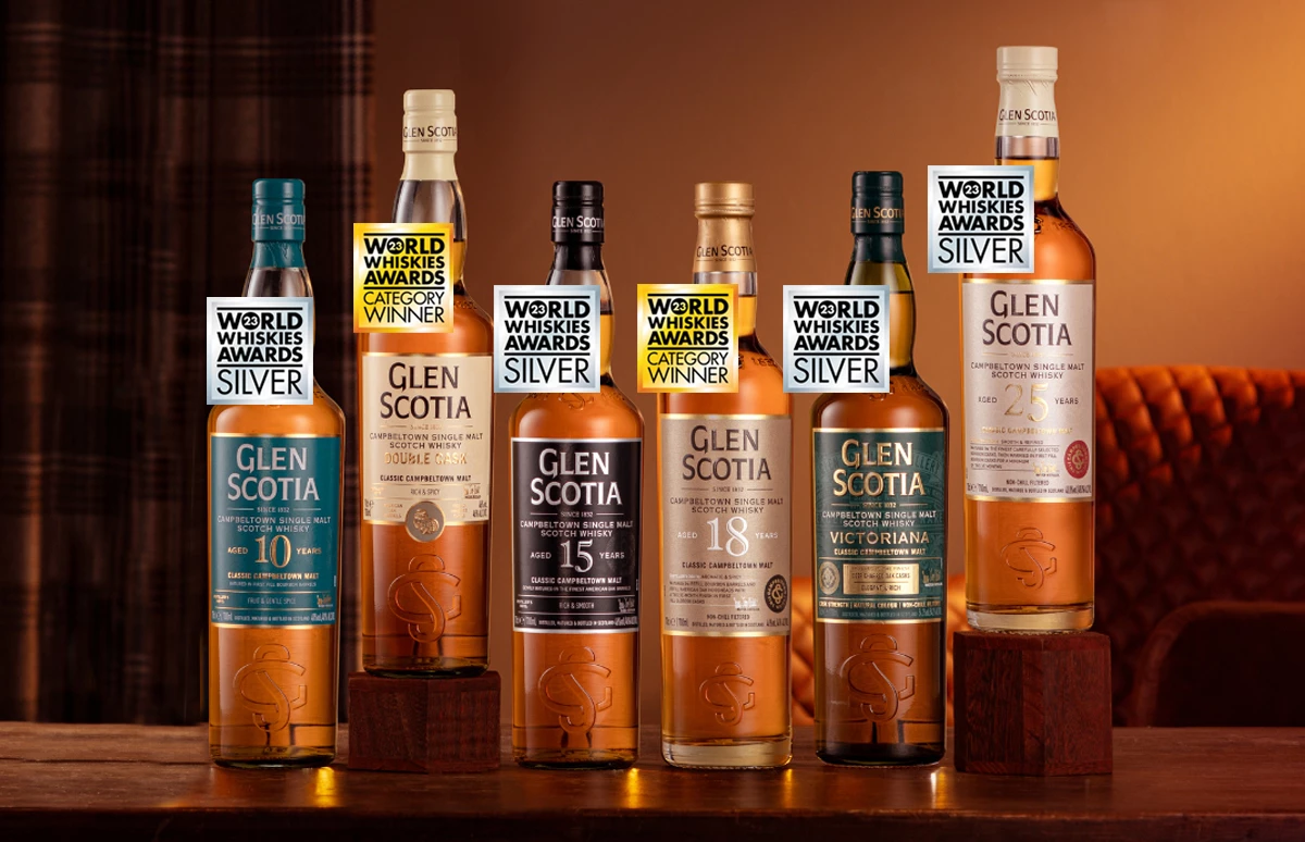 Glen Scotia in de prijzen op World Whiskies Awards Scotland 2023