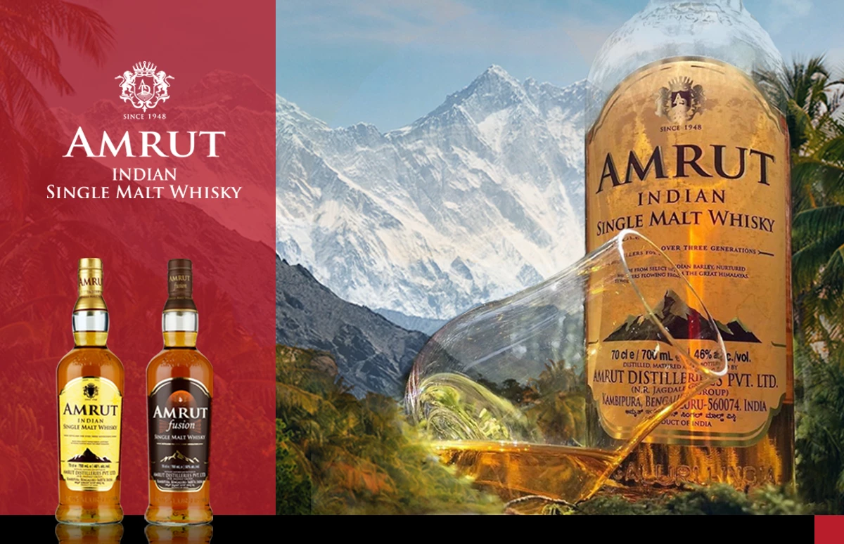 Indiase single malt whisky van Amrut