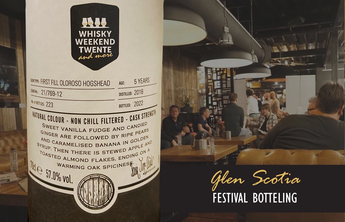 Glen Scotia Festivalbotteling op Whisky Weekend Twente