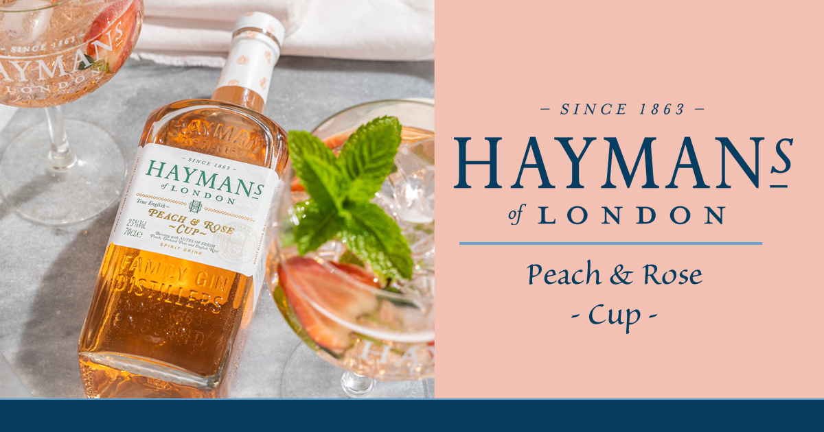 Vier de lente met Hayman\'s Peach & Rose Cup!