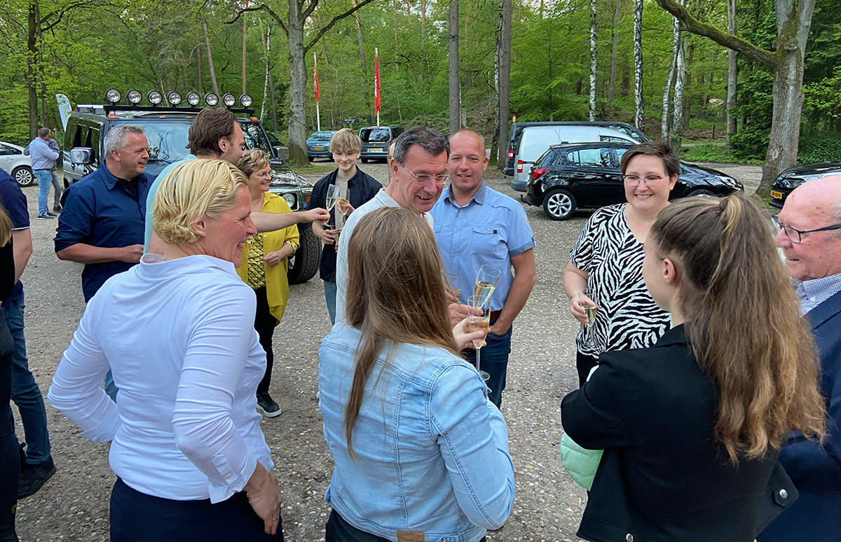 Mooi feest ter ere van onze 5 jubilarissen bij De Monnik Dranken