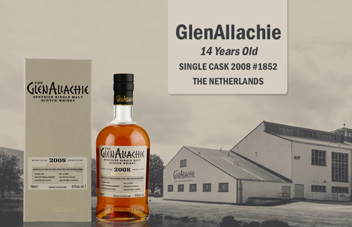 GlenAllachie 14 Years Old Single Cask 2008 #1852 The Netherlands