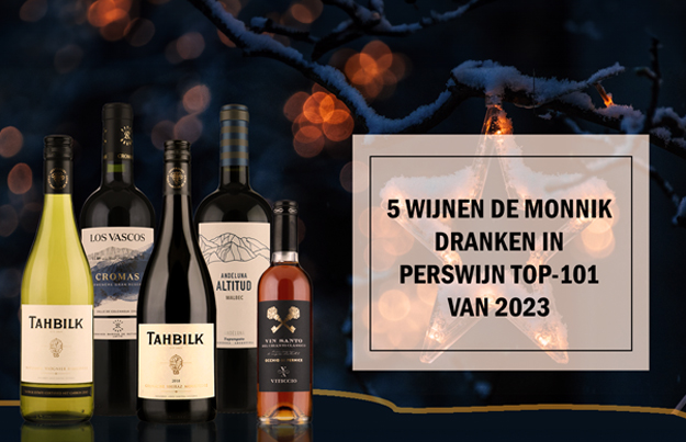 5 wijnen De Monnik Dranken in Perswijn Top-101 van 2023