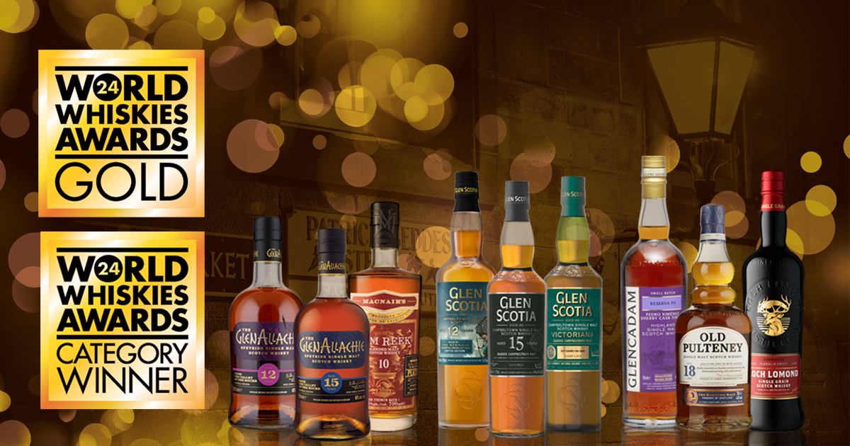 GlenAllachie en Glen Scotia succesvol tijdens World Whisky Awards