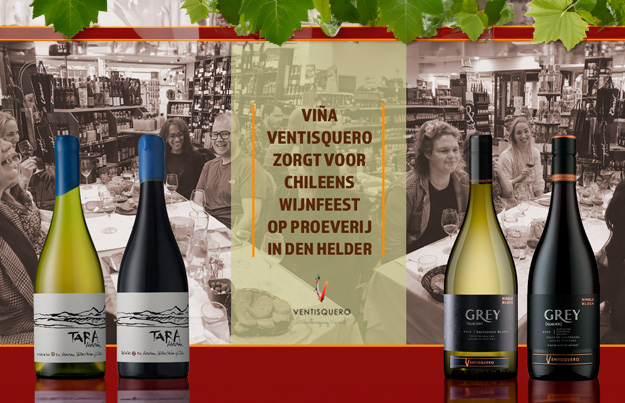 Viña Ventisquero zorgt voor Chileens wijnfeest op proeverij in Den Helder