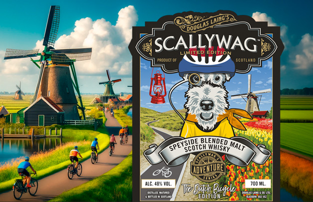 Scallywag op fietsvakantie in Nederland met The Dutch Bicycle Edition