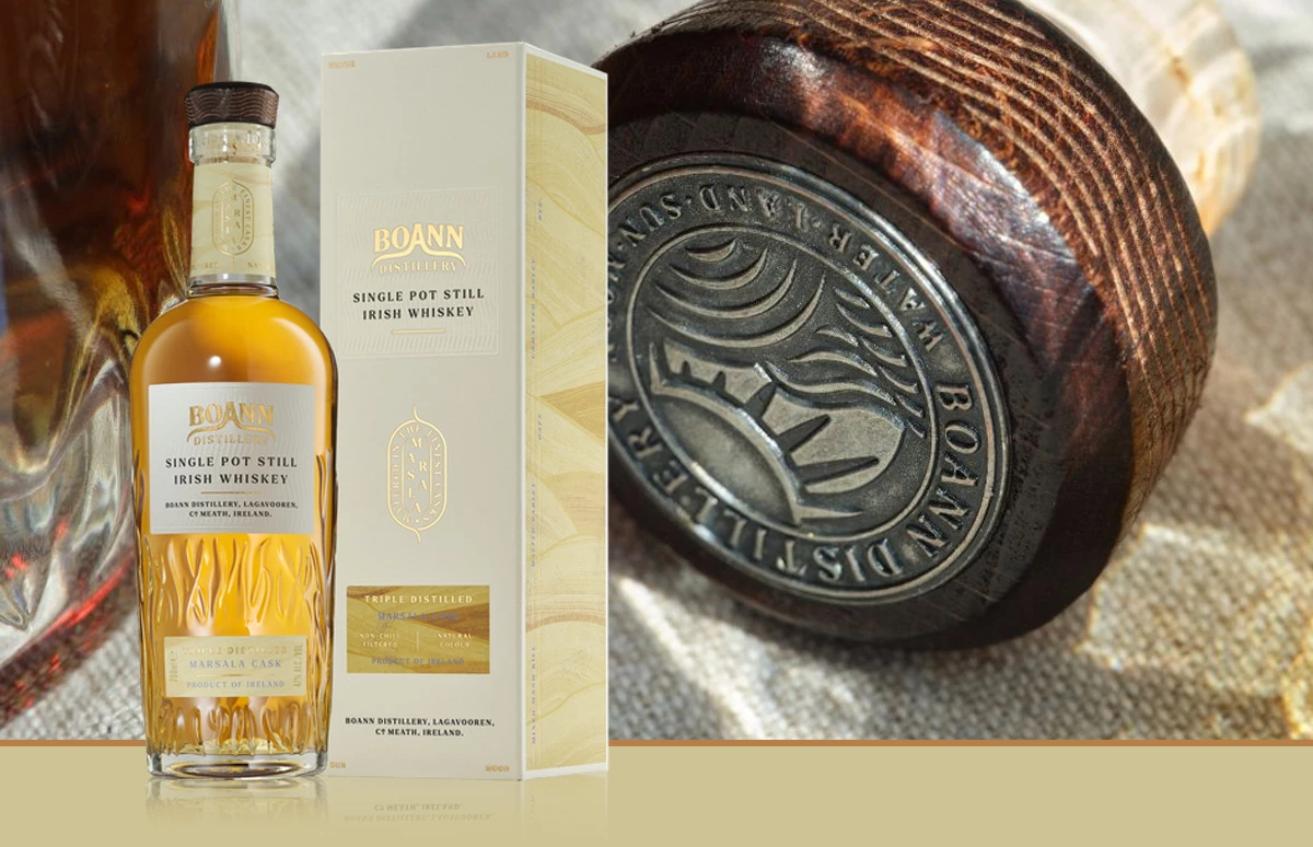 Boann Single Pot Still Marsala Cask Irish Whiskey