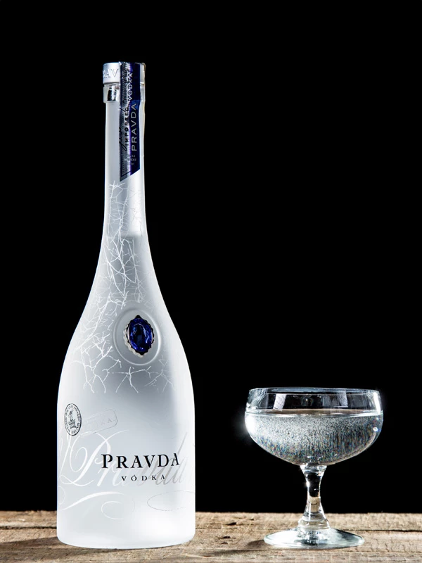 Pravda Vodka uit Polen, een premium vodka